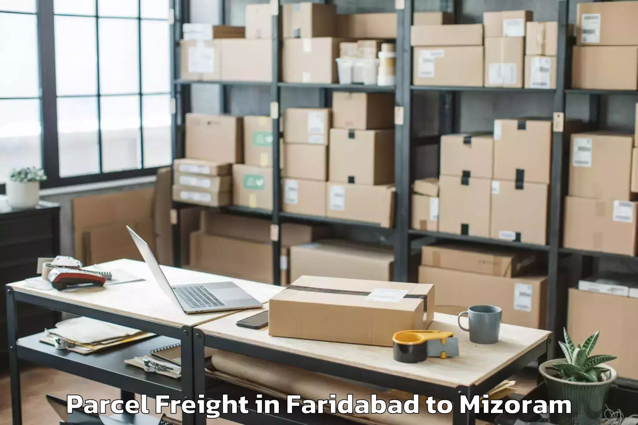 Efficient Faridabad to Lawngtlai Parcel Freight